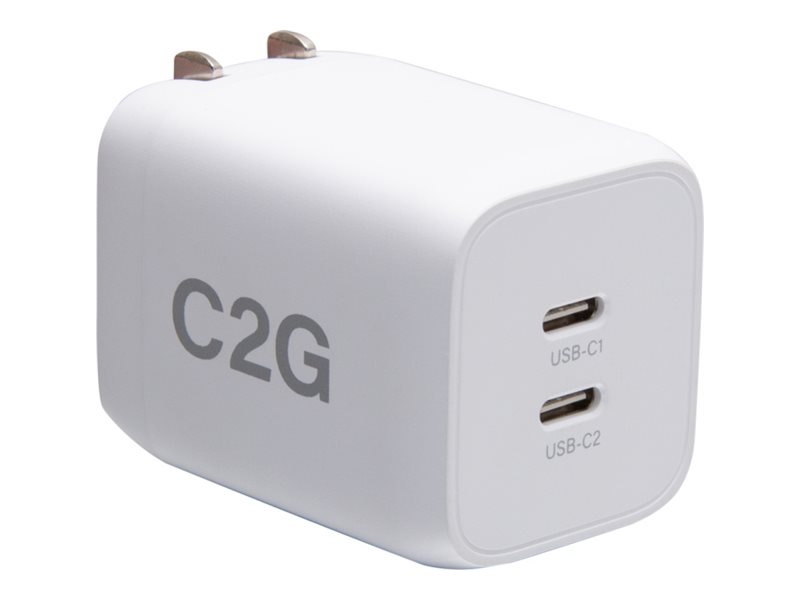 C2G Dual USB-C Power Adapter