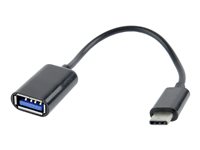 Cablexpert USB 2.0 On-The-Go USB-C adapter 20cm Sort