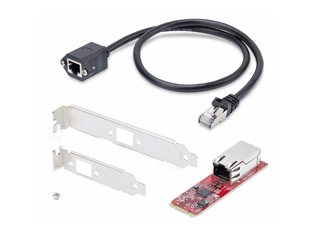 StarTech.com 1-Port 2.5GbE M.2 Network Card, Multi-Gigabit Speeds (2.5G/1G/100M/10M) - NBASE-T (802.3bz), PCIe Ethernet M.2 2280, B/M Key - NIC for SFFs/Desktop PCs, Includes 2ft Cat6 adapter, Full/Low Brackets (MR12GI-NETWORK-CARD) - síťový adaptér - M.2 2280 (B+M Key) - 10/100/1000/2500Base-T x 1 - kompatibilní s TAA – foto 6
