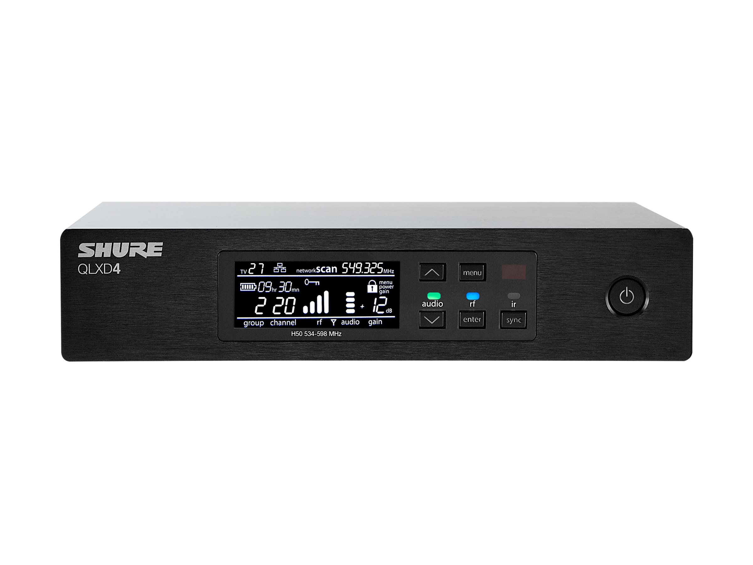 Shure QLXD4 - Wireless audio receiver for wireless microphone system