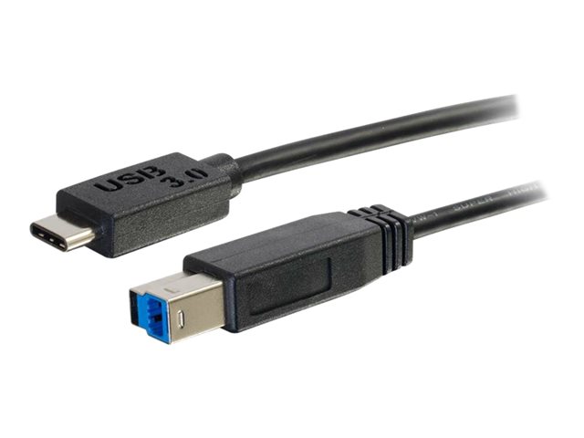 C2G 3m USB 3.1 Gen 1 USB Type C to USB B Cable M/M - USB C Cable Black - USB kabel typ C - USB Type B do USB-C - 3 m – foto 6