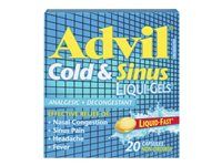 Advil Cold & Sinus Liqui-Gels Capsules - 20's