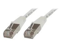 MicroConnect CAT 5e Foldet uskærmet snoet par (F/UTP) 15m Netværkskabel Hvid