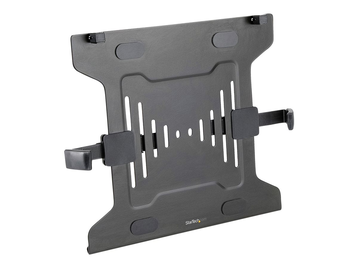 StarTech.com VESA Laptop Tray, Adjustable Monitor Arm Laptop Tray Secures Notebooks up to 4.5kg (9.9lb), 75x75 & 100x100 VESA Holes, Ventilated, Compatible w/ Monitor Desk Mounts & Stands - Vertical Laptop Holder (LAPTOP-ARM-TRAY) upevňovací komponent - pro notebook (počítač) - černá – foto 4