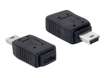 DELOCK USB Adapter mini B -> micro A+B St/Bu - 65155