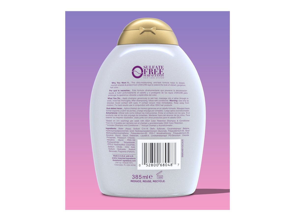 OGX COLOUR CARE SHAMPOO 385ML | London Drugs | 100% Canadian