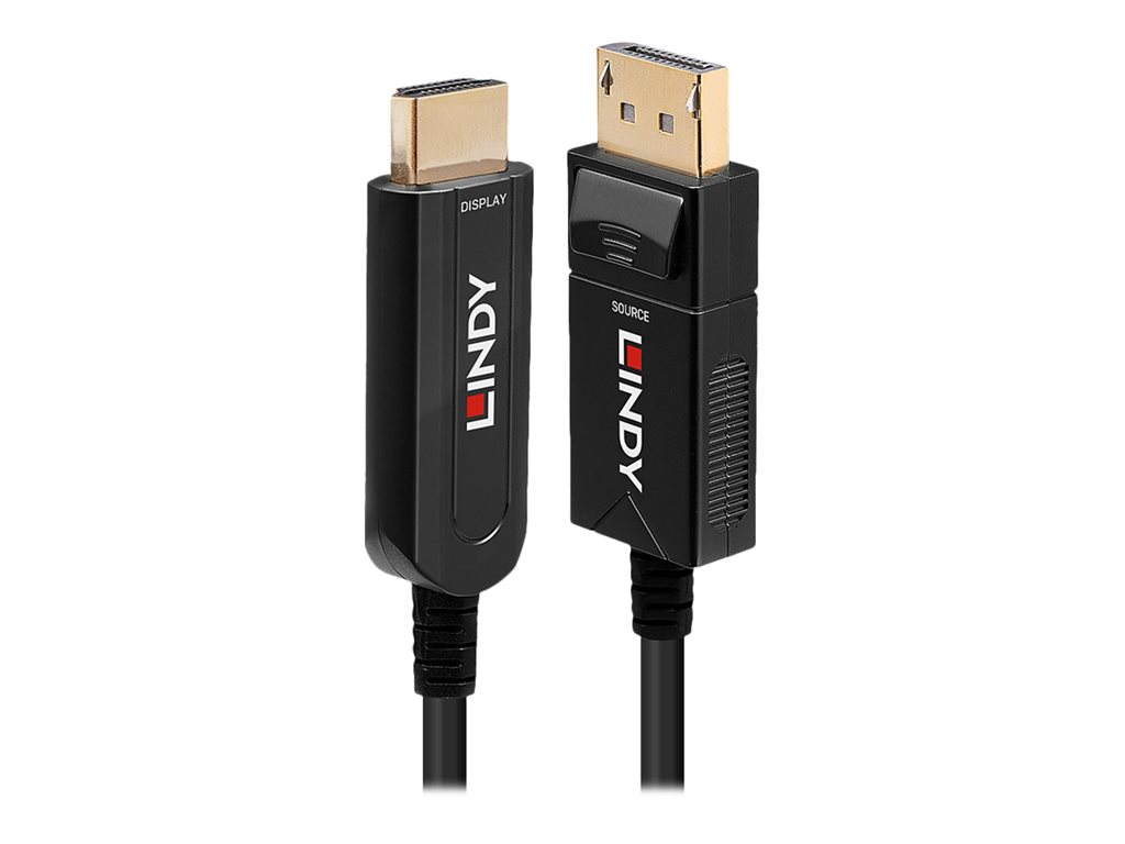 LINDY DP 1.2 to HDMI 18G AOC Cable 20m