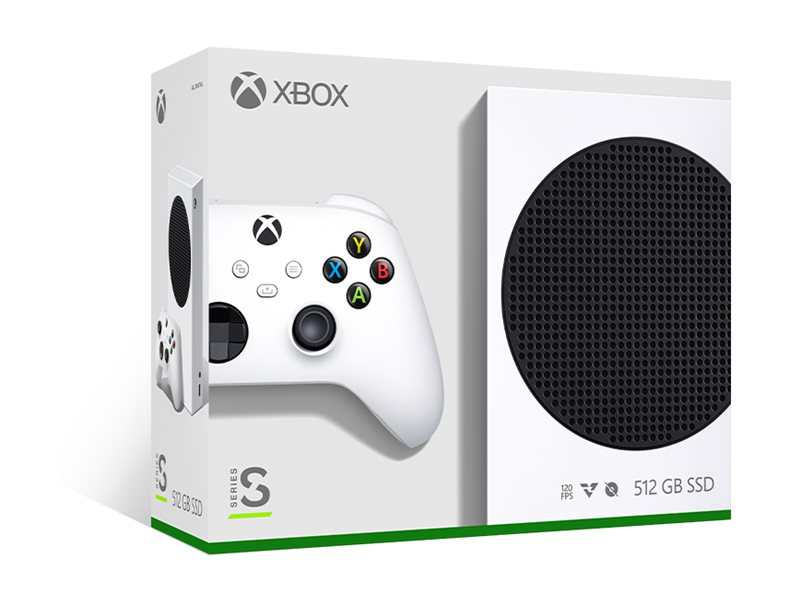 Microsoft Xbox Series S Game console 512 GB SSD robot Package view Left-angle 77200