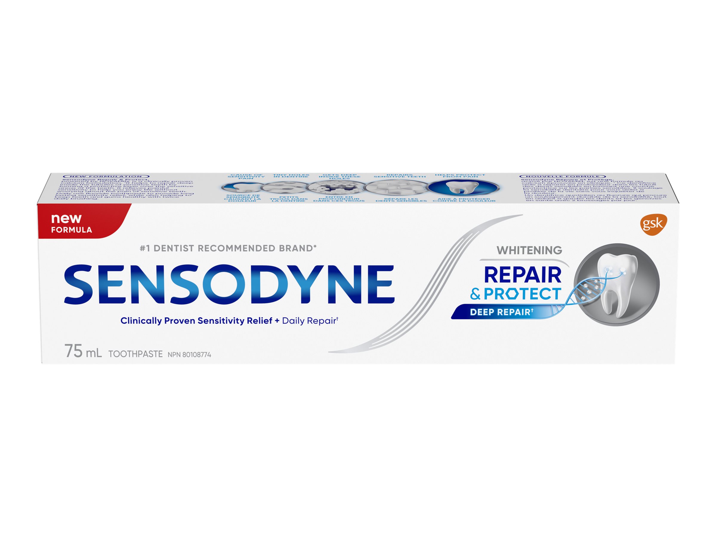 Sensodyne Repair & Protect Whitening Toothpaste - 75ml