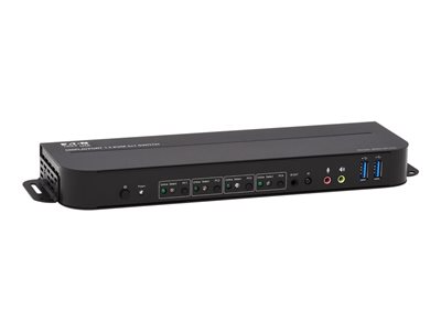 Tripp Lite 4-Port DisplayPort KVM with Dual Console Ports (DP and HDMI), 4K 60Hz 4:4:4, DP1.4 with IR Remote