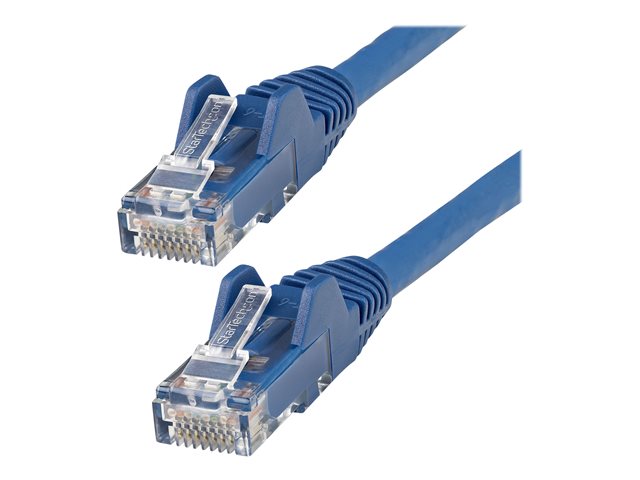 Image of StarTech.com 3m LSZH CAT6 Ethernet Cable, 10 Gigabit Snagless RJ45 100W PoE Network Patch Cord with Strain Relief, CAT 6 10GbE UTP, Blue, Individually Tested/ETL, Low Smoke Zero Halogen - Category 6 - 24AWG (N6LPATCH3MBL) - patch cable - 3 m - blue