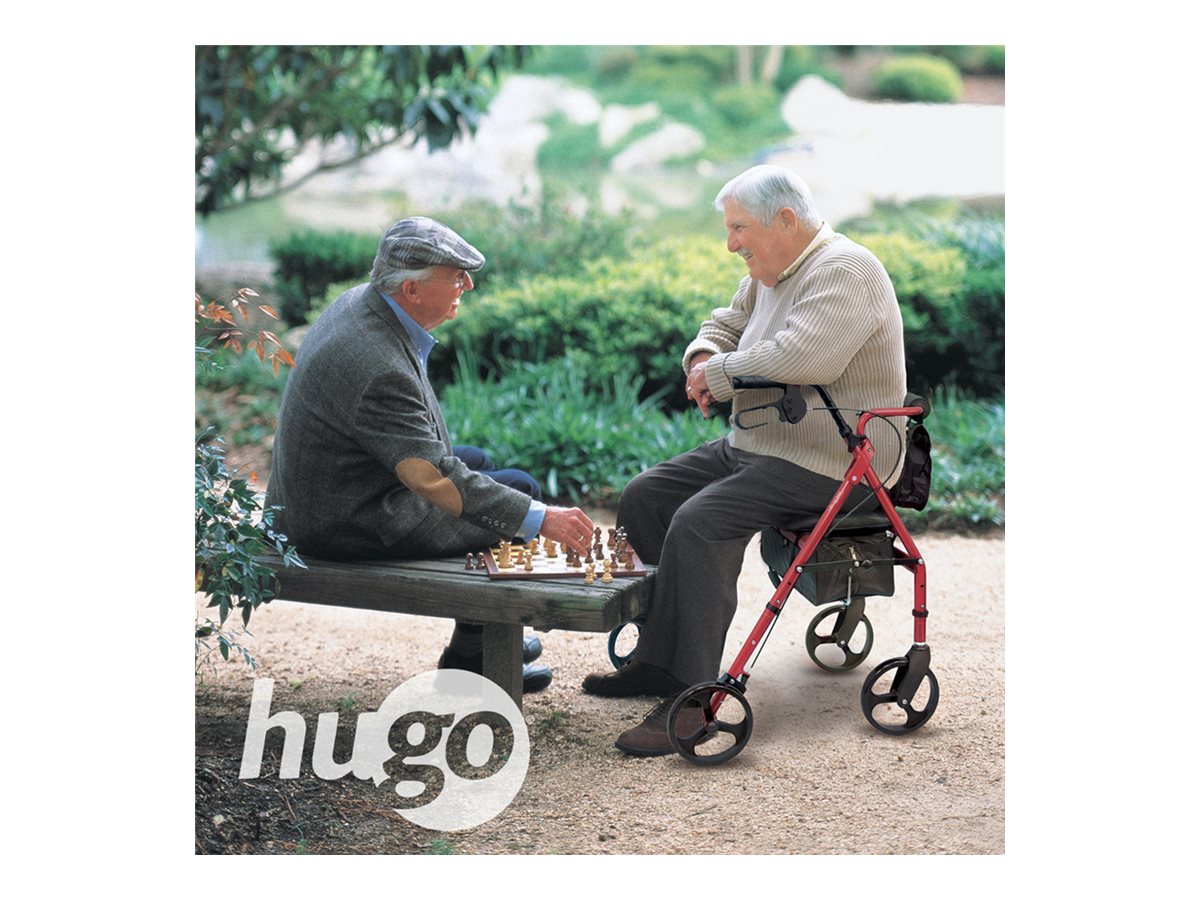 Hugo Elite Rollator - Red - 700-961