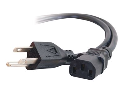 C2G 10ft Power Cord 18 AWG NEMA 5-15P to IEC320C13 Computer Power Power cable 