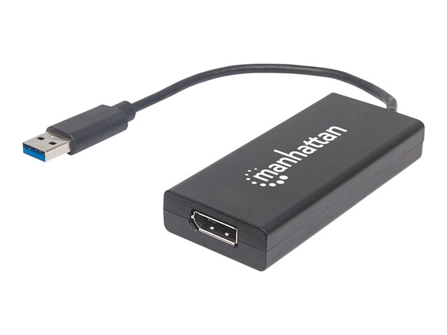 MANHATTAN 152327 Manhattan Konwerter adapter SuperSpeed USB 3.0 na DisplayPort DP M/F 4K czarny