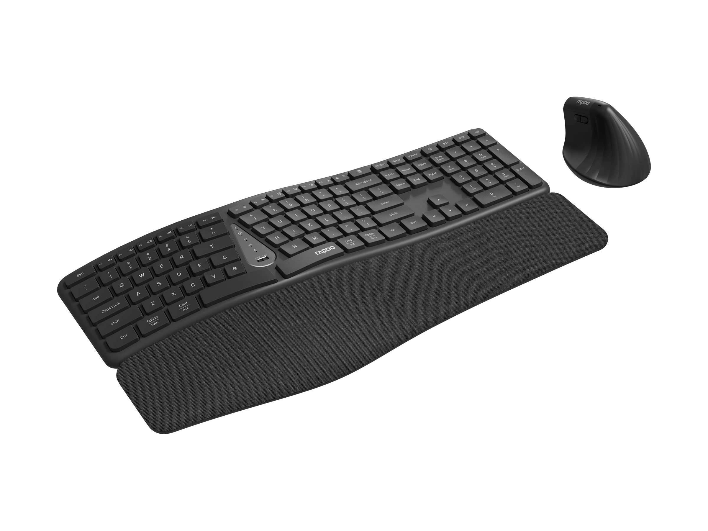 Rapoo 8810ME keyboard and mouse set QWERTY Input Product shot Left-angle 79901