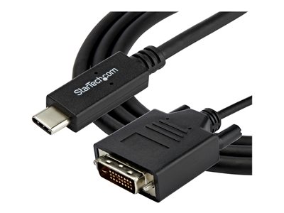 StarTech.com USB-C to DVI Cable - 6 ft / 2m - 1080p - 1920x1200 - USB-C DVI Monitor Cable - USB C Cable - Computer Monitor Cable (CDP2DVIMM2MB)