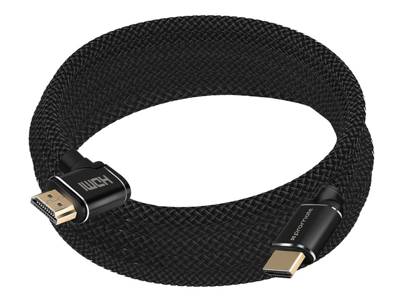 Promate ProLink4K1-500 HDMI cable with Ethernet 5 Product shot Right-angle 79550