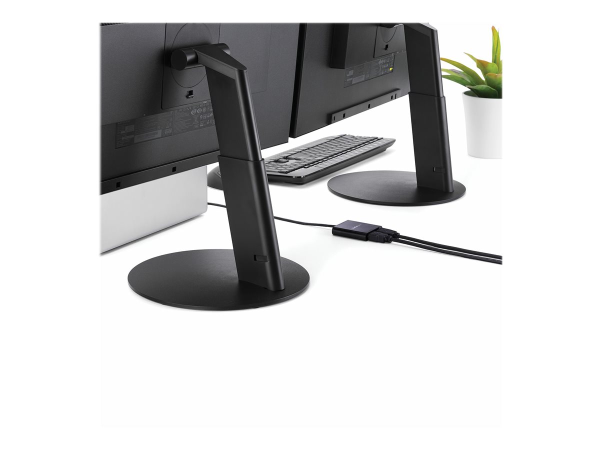 StarTech.com 2-Port Multi Monitor Adapter, USB-C to 2x HDMI Video Splitter, USB Type-C DP Alt Mode to HDMI MST Hub, Dual 4K 30Hz or 1080p 60Hz, Compatible with Thunderbolt 3, Windows Only - Multi Stream Transport (MSTCDP122HD) - kabel adaptéru - HDMI / USB – foto 5
