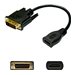 AddOn 8in DVI-D to HDMI Adapter Cable