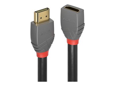 LINDY HDMI 2.0 Verlängerungskabel 1m, Anthra Line - 36476