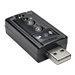 Eaton Tripp Lite Series USB External Sound Card Microphone Speaker Virtual 7.1 Channel