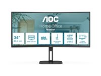 AOC Value-line CU34V5C/BK - V5 series - LED monitor - curved - 34"
