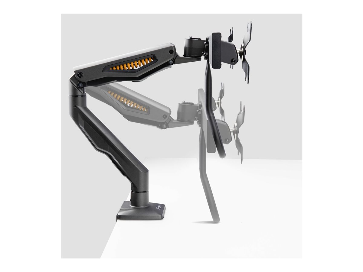 StarTech.com Desk Mount Dual Monitor Arm w/ Crossbar, Up To 27" Displays montážní sada - articulating, mechanical spring - pro 2 LCD displeje - černá - kompatibilní s TAA – foto 11