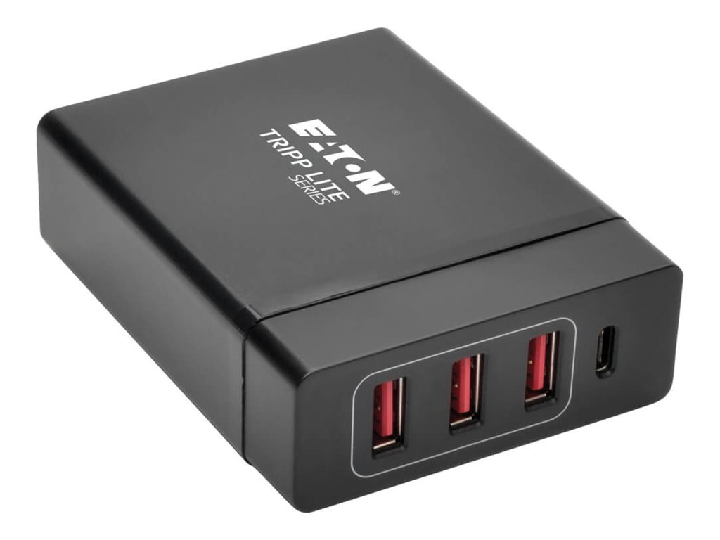 Tripp Lite 4-Port USB Charging Station with USB-C Charging and USB-A Auto-Sensing Ports
