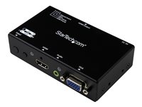 StarTech.com 2x1 VGA  HDMI to HDMI  / Selector Box - 1080p Multi Video Input Automatic er - 2 Computers In 1 Monitor Out (VS221VGA2HD) Video-/audioswitch HDMI