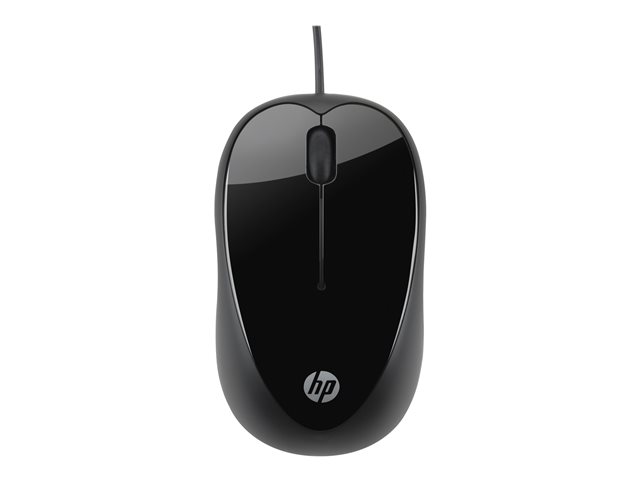 HP X1000 wired USB optical mouse in black