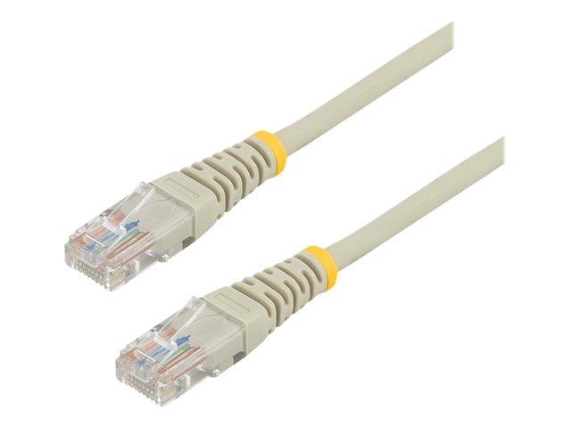 Image of StarTech.com 10m Gray Cat5e / Cat 5 Snagless Ethernet Patch Cable 10 m - patch cable - 10 m - grey