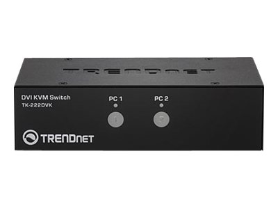 TRENDnet KVM 2-port DVI Switch Kit - TK-222DVK