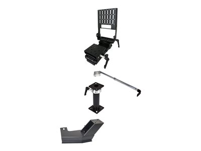Havis Premium - Mounting kit (heavy duty vehicle specific base plate, telescopic pole, height adjust handle, keyboard mount, motion device, stability support arm, monitor mount)