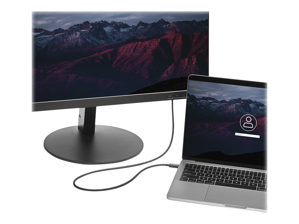 StarTech.com 2m (6.6ft) Thunderbolt 3 Cable, 20Gbps, 100W PD, 4K Video, Thunderbolt-Certified, Compatible w/ TB4/USB 3.2/DisplayPort - kabel Thunderbolt - USB-C do USB-C - 2 m – foto 2