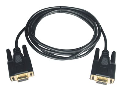 Tripp Lite 6ft Null Modem Serial DB9 RS232 Cable Adapter Gold F/F 6'