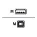 AddOn - USB cable - USB to USB Type B - 6 ft