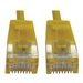 Eaton Tripp Lite Series Cat6a 10G Snagless Molded Slim UTP Ethernet Cable (RJ45 M/M),PoE, Yellow, 5 ft. (1.5 m)