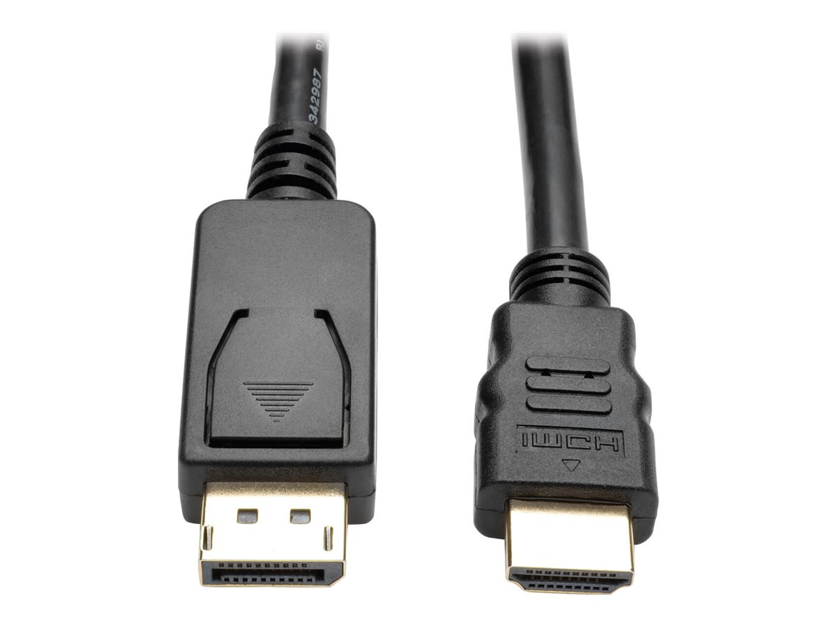 Tripp Lite 6ft DisplayPort to HDMI Adapter Converter Cable DP w/ Latches to HDMI DPort 1.2 4K x 2K M/M 6'
