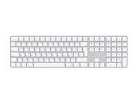 Apple Magic Keyboard with Touch ID and Numeric Keypad - keyboard - USB-C - QWERTY - Russian - white keys Input Device