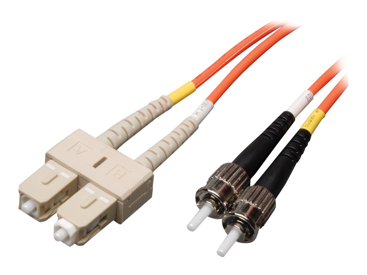 Tripp Lite 3M Duplex Multimode 62.5/125 Fiber Optic Patch Cable SC/ST 10' 10ft 3 Meter