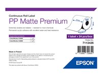Epson Premium - continuous labels - matte - 24 roll(s) - Roll (5.1 cm x 29 m)