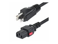 StarTech.com - Câble d'alimentation - NEMA 5-15P verrouillage pour power IEC 60320 C13 - CA 125 V 