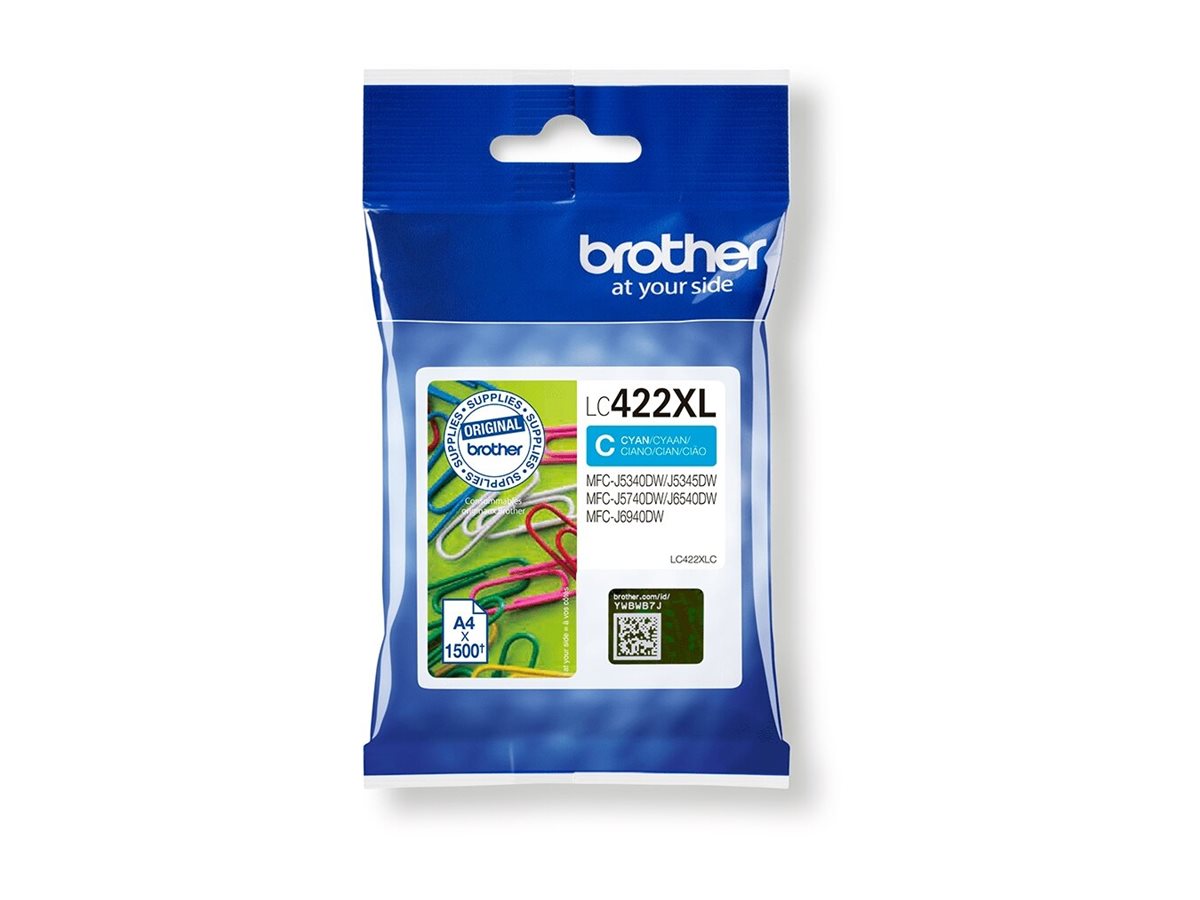 Brother Lc422xlc High Yield Cyan Original Ink Cartridge