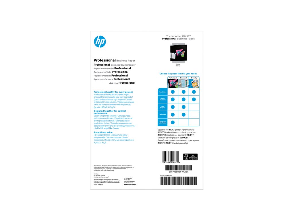 HP Prof Matte Ij A4 180g 150sh FSC Pape