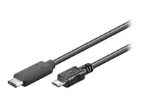 MicroConnect USB Type-C kabel 1m Sort