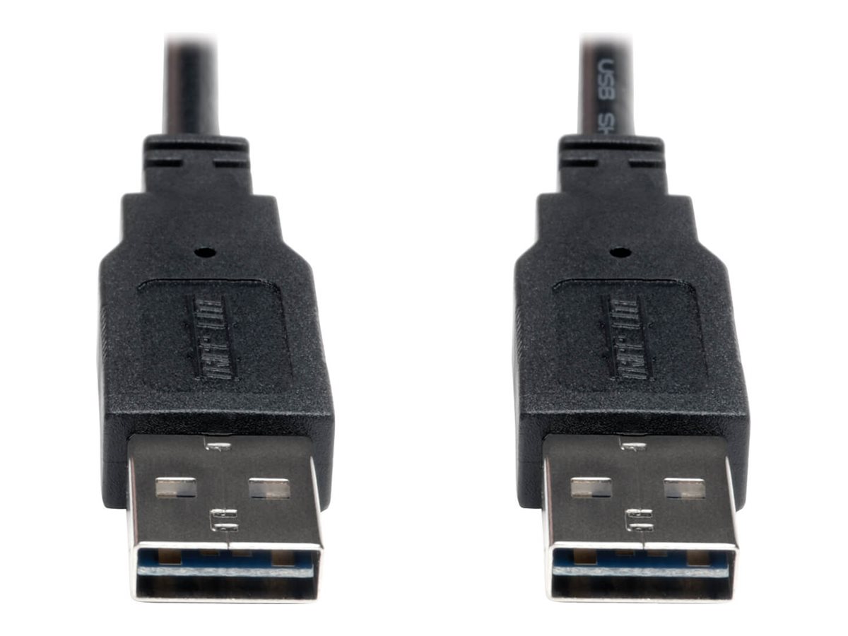 Tripp Lite 3ft USB 2.0 High Speed Reversible Connector Cable Universal M/M 3'