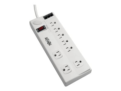 Tripp Lite 8-Outlet Surge Protector with DSL/Phone Line/Modem Surge Protection