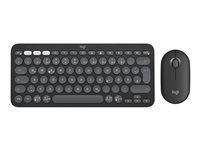 Logitech Pebble 2 Combo Tastatur og mus-sæt Saks Trådløs US International