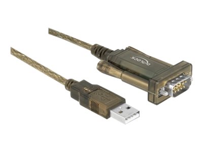 DELOCK Adapter USB 2.0 Typ-A > 1 x Seriell DB9 RS-232 - 64073