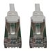 Eaton Tripp Lite Series Cat6a 10G Snagless Shielded Slim STP Ethernet Cable (RJ45 M/M), PoE, White, 1 ft. (0.3 m)
